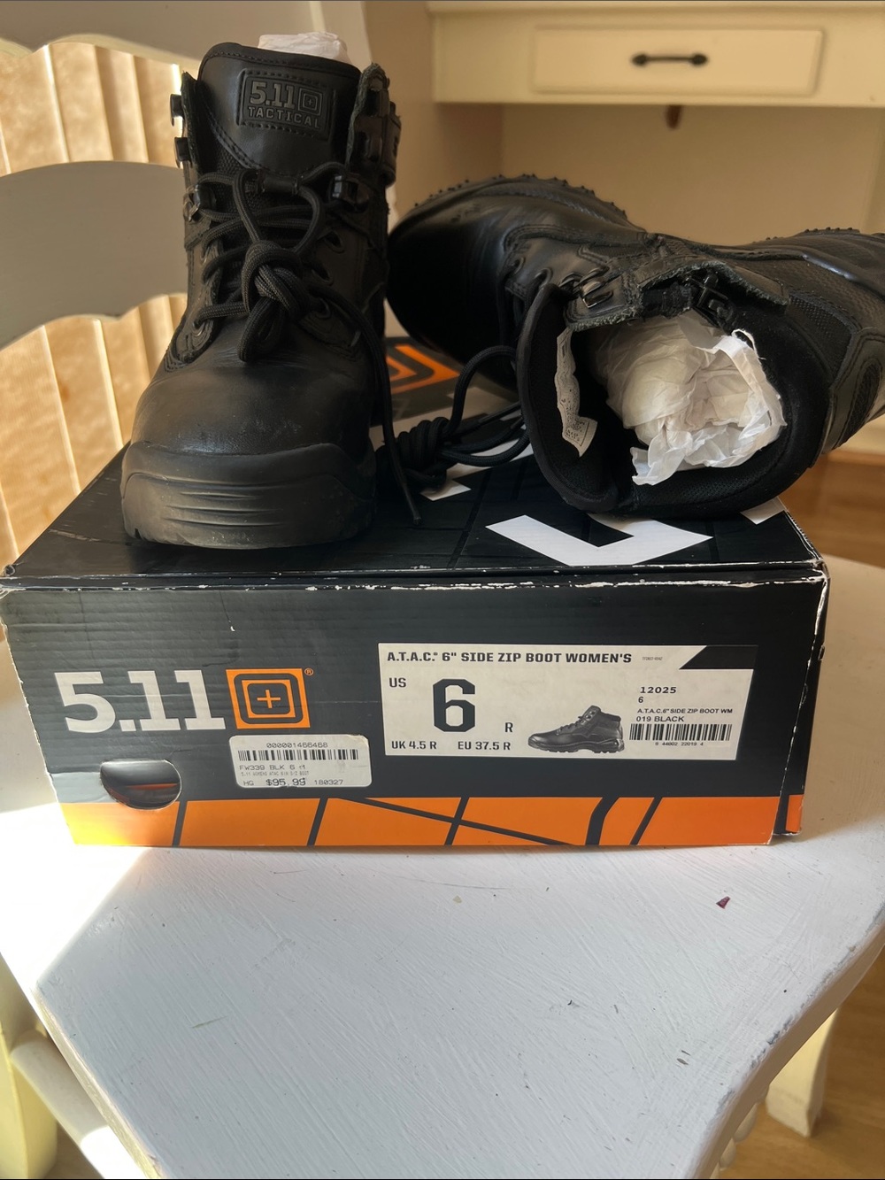 5.11 Tactical Women's 6" Side Zip Boot - Black